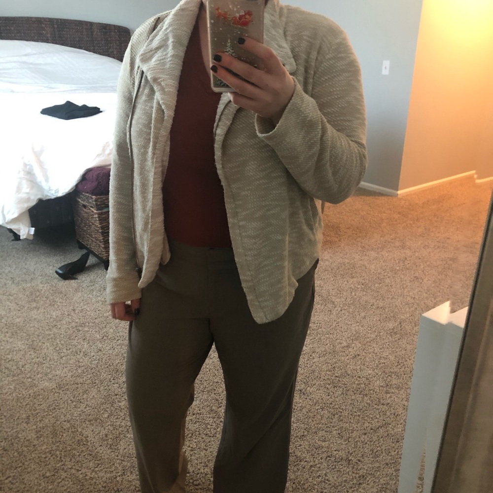 Knit moto jacket